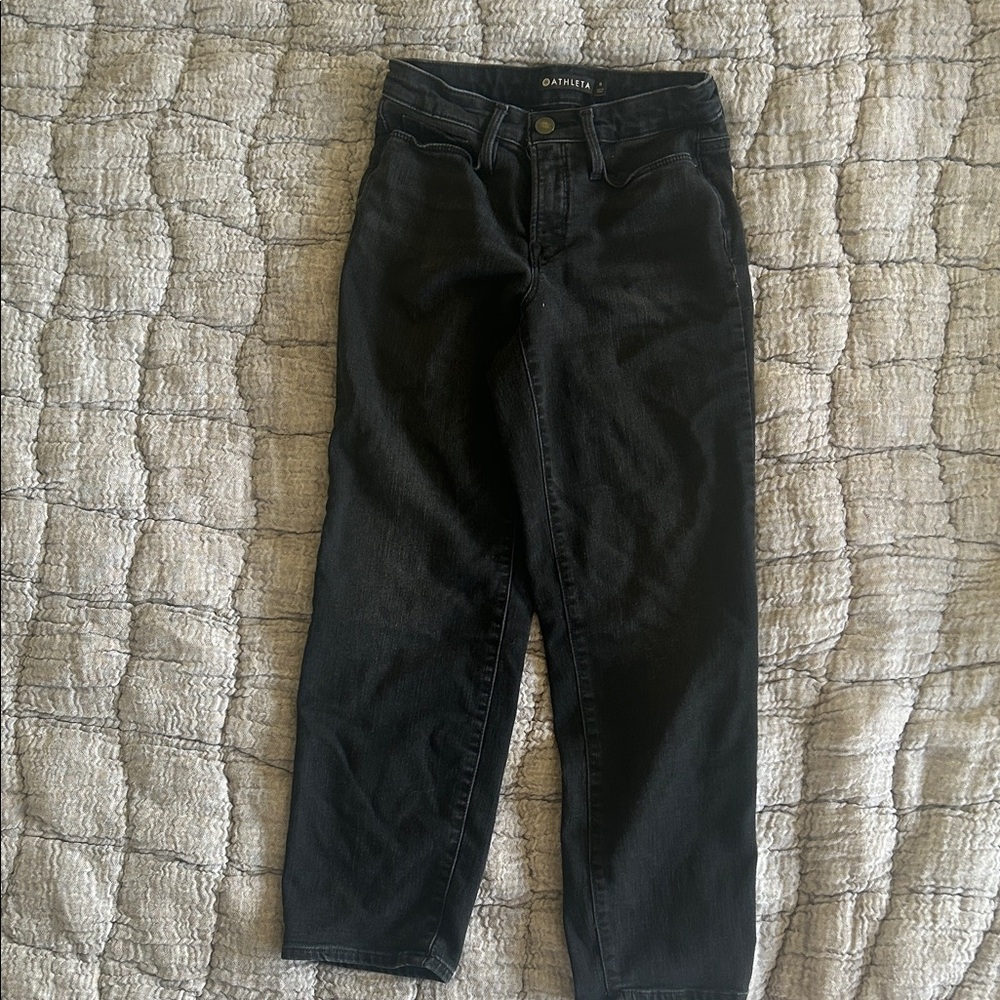 Athleta Black Ankle & Cropped Jeans